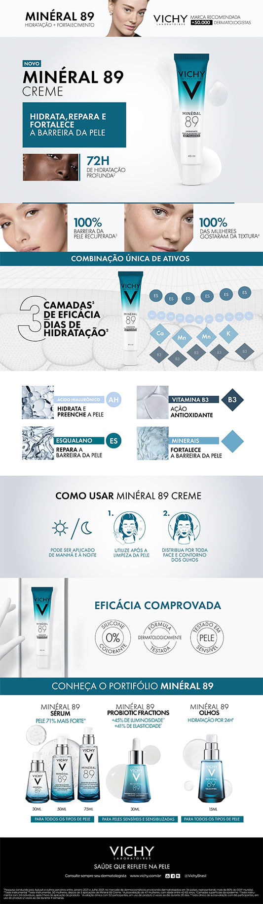 Hidratante Facial Vichy - Minéral 89